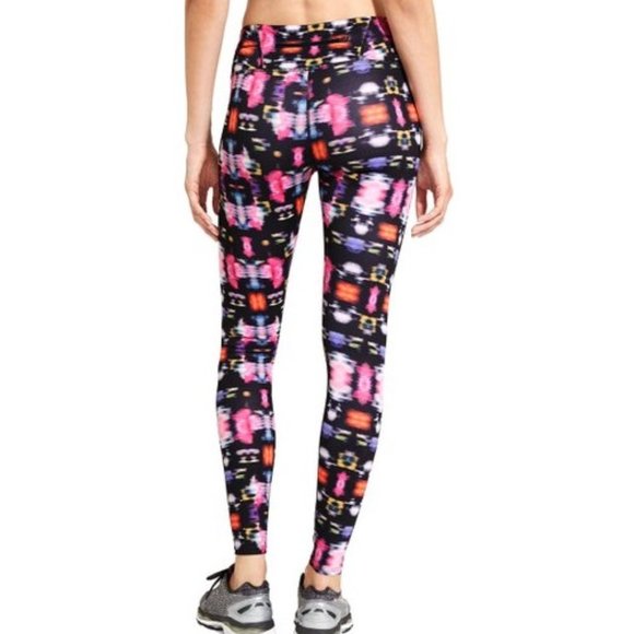 Athleta Women's Black and Pink Freedom Sonar Leggings Size M - Picture 2 of 12